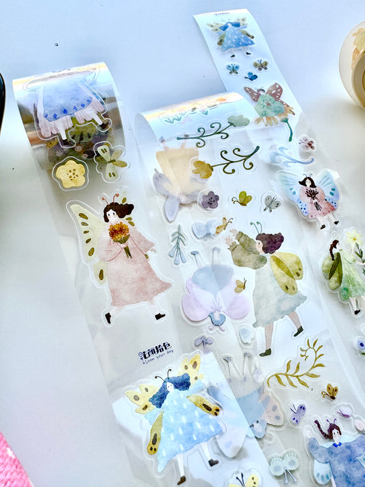 NEW! Bloom Your Day Studio - Mini Girls - Butterfly Girl | 3.5cm Tape | Release Paper | 5M