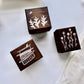 NEW! Avocadomori - Straw Hat & Wild Flower | 3pcs Rubber Stamp Set