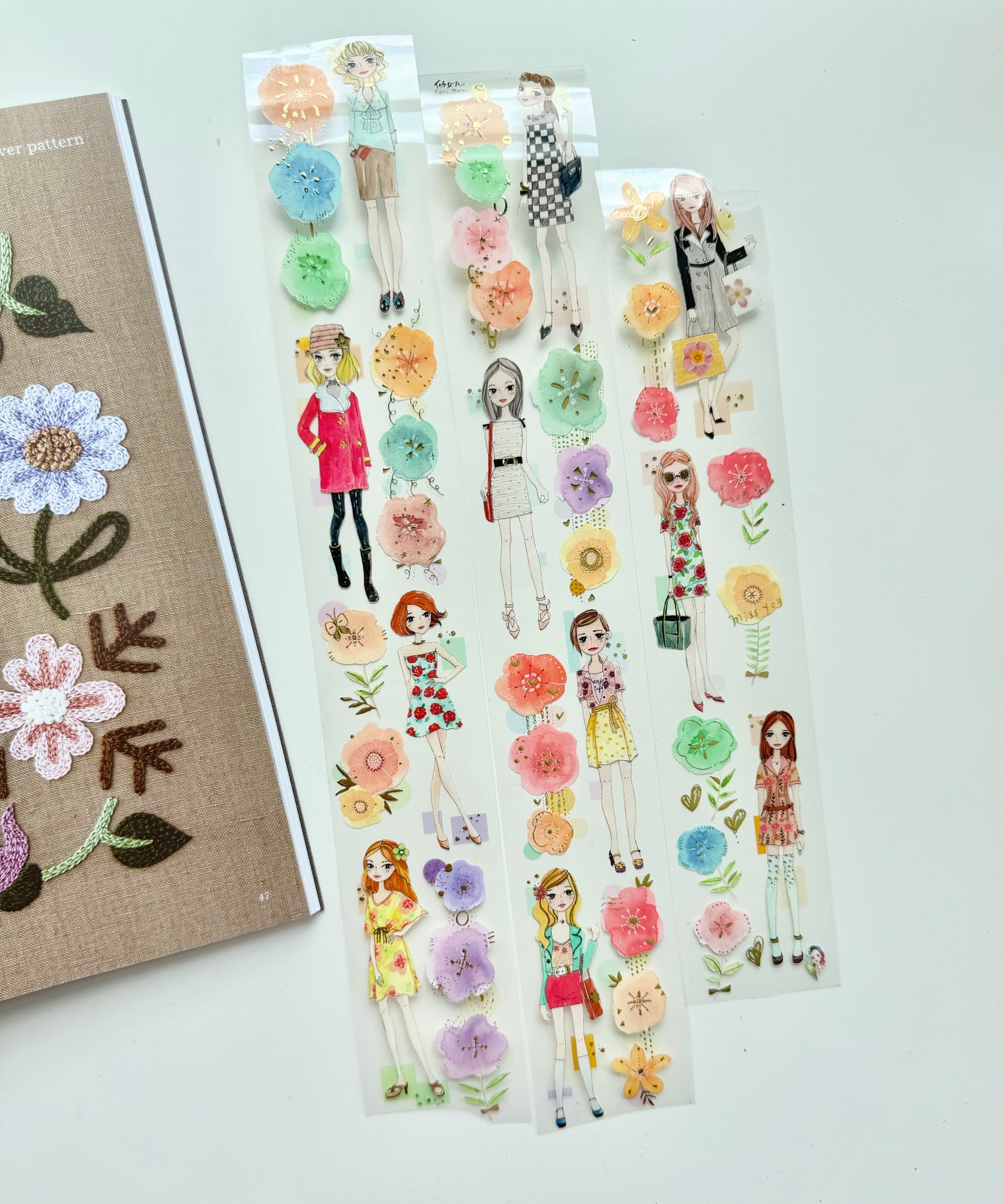 Fairy Maru X Urtape- Fashion Girl | 5cm Gold Foil PET Tape | Release Paper