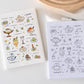 Orange Studio - Sticker | Washi Paper Sticker | 2 Sheets Sticker