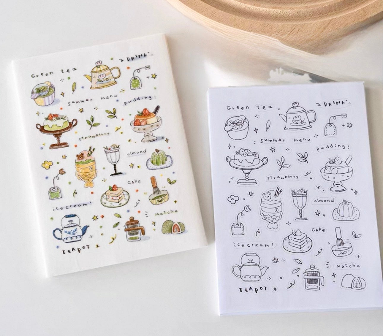 Orange Studio - Sticker | Washi Paper Sticker | 2 Sheets Sticker