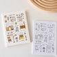 Orange Studio - Sticker | Washi Paper Sticker | 2 Sheets Sticker