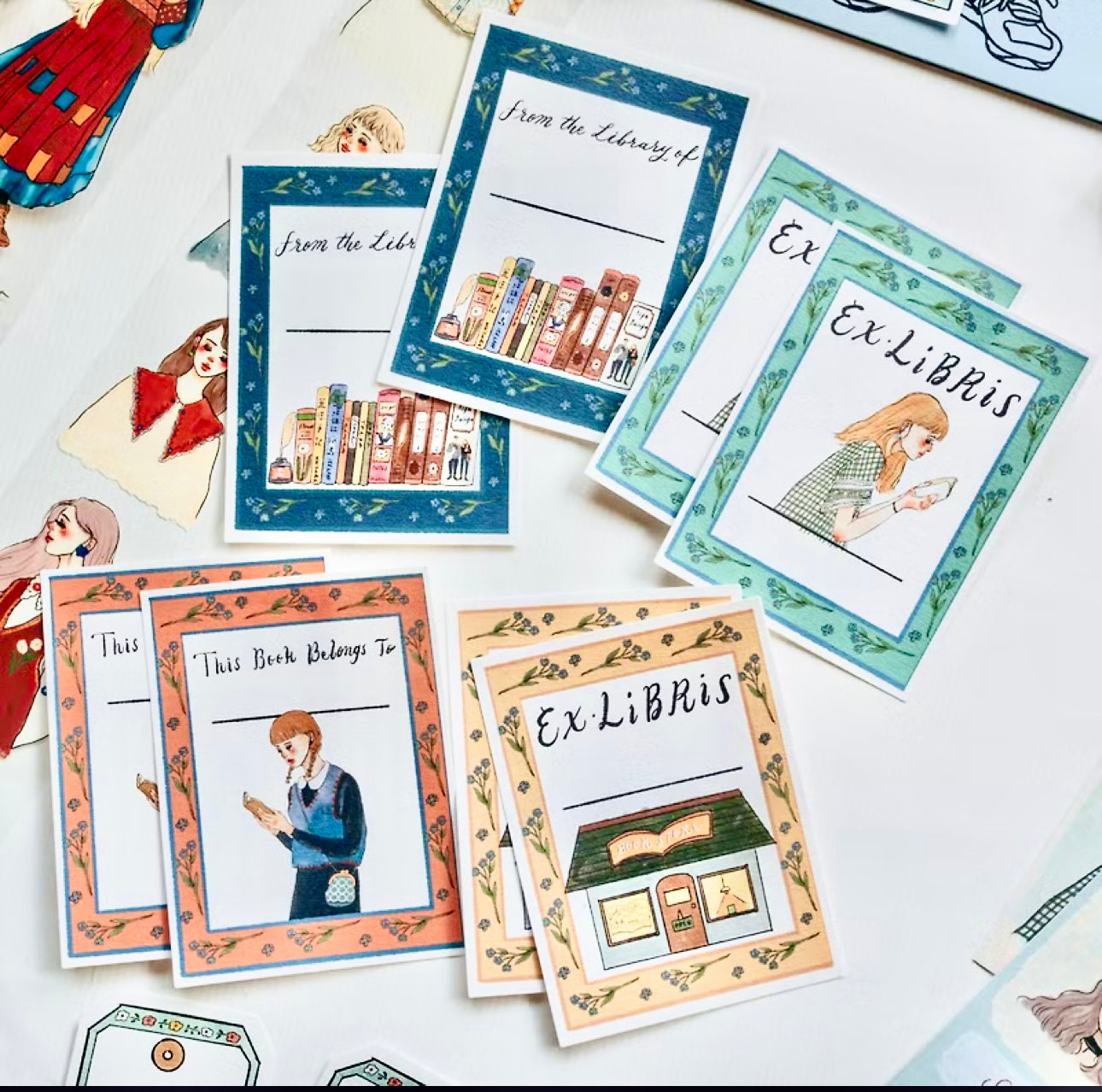 NEW! La Dolce Vita - EX-LIBRIS | 8pcs Label Sticker Set