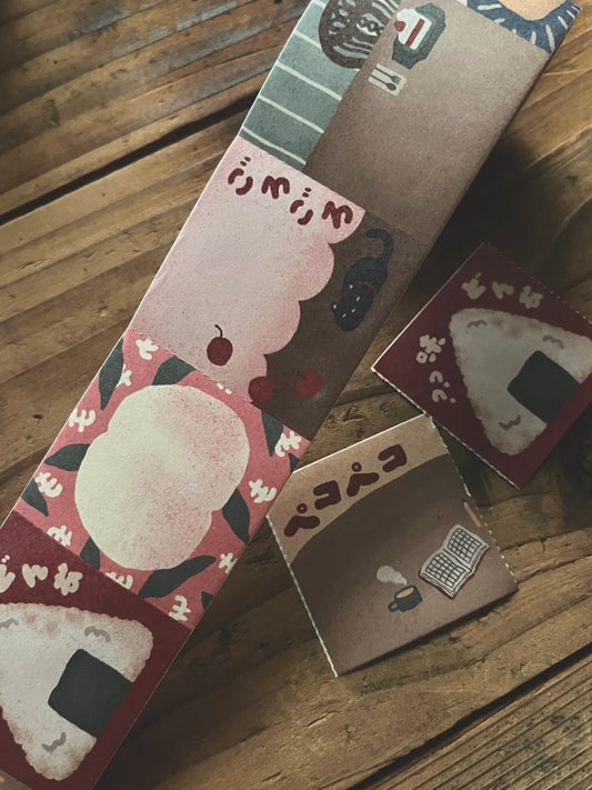 NEW! Breezy Studio - Yummy Memories | 4.5cm Sticker Memo Roll |  Release Paper | 5M