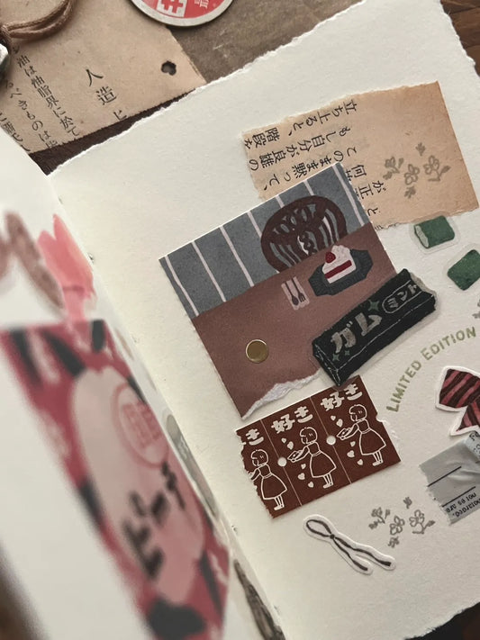 NEW! Breezy Studio - Yummy Memories | 4.5cm Sticker Memo Roll |  Release Paper | 5M