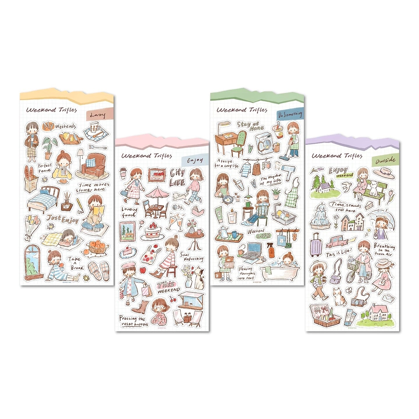 ( ETA 02/12 ) Molinta - Weekend Trifles | Kiss-cut | Writing Paper Sticker