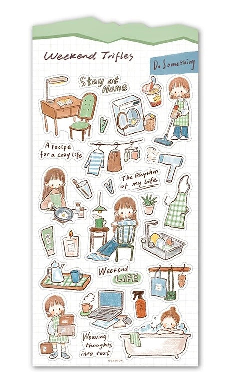 ( ETA 02/12 ) Molinta - Weekend Trifles | Kiss-cut | Writing Paper Sticker