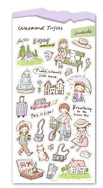 ( ETA 02/12 ) Molinta - Weekend Trifles | Kiss-cut | Writing Paper Sticker