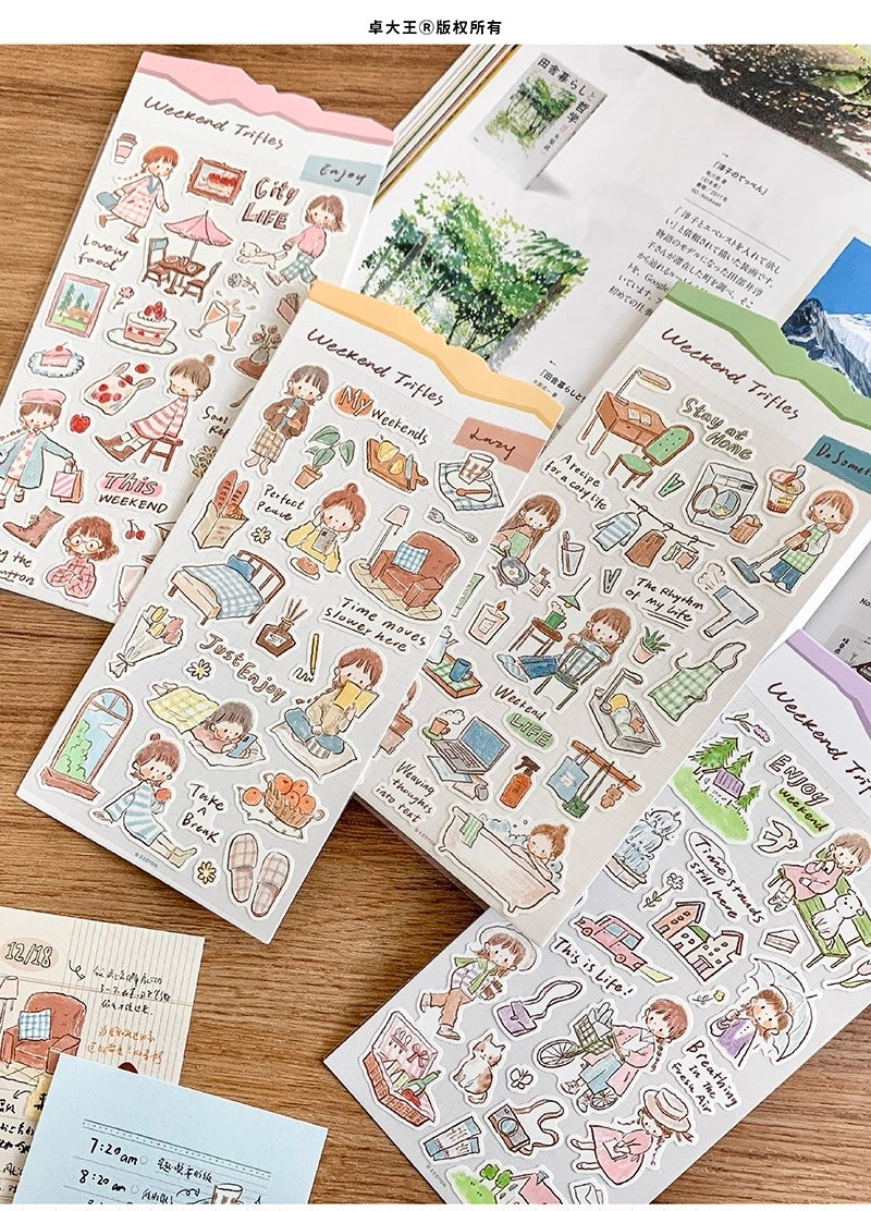 ( ETA 02/12 ) Molinta - Weekend Trifles | Kiss-cut | Writing Paper Sticker