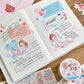 (ETA 02/12) Molinta - Colors - Pink/ Cream White/ Blue | Kiss-cut | 5cm Washi Paper | Release Paper | 5M