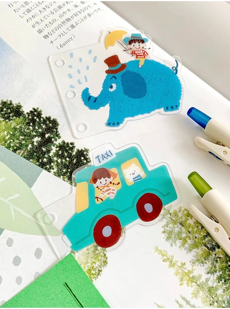 (ETA 02/12) Molinta - m5/ a7/ 6per/ | 6pcs Notebook Divider Set | PVC | Pre-punched | Journal Accessories