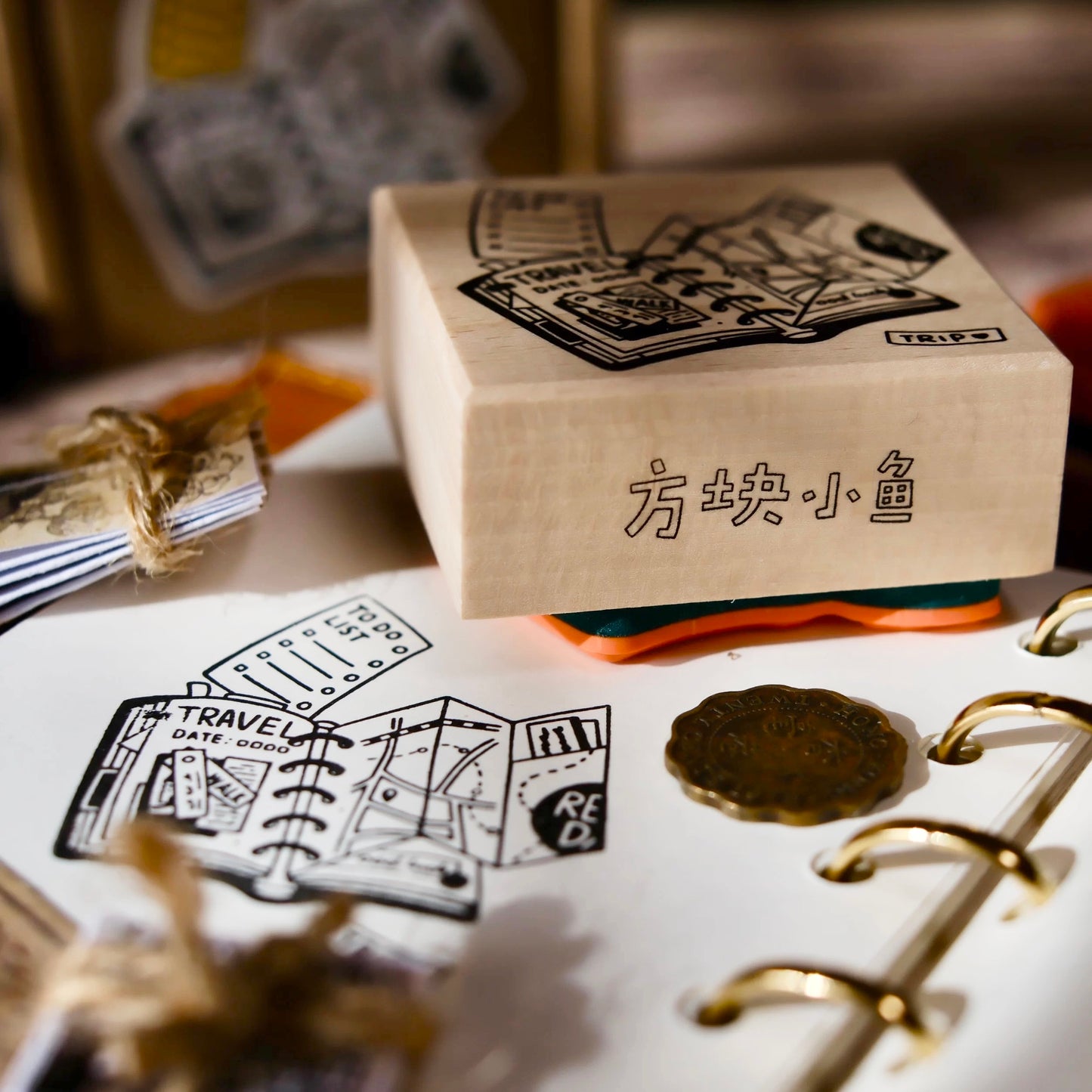 NEW! Cube Fish - Vol.13 | Traveling with my Journal | Rubber Stamps