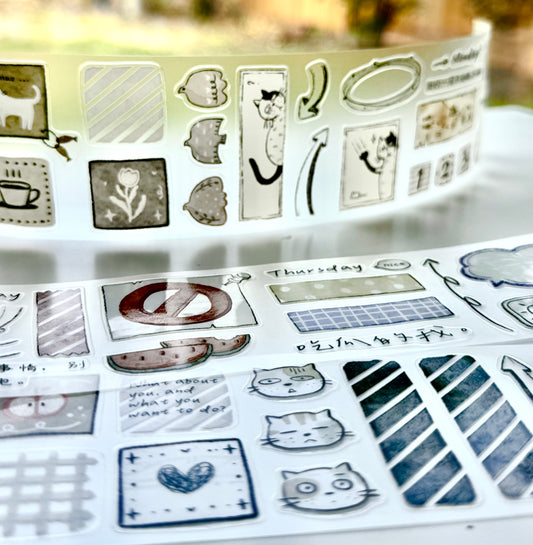 NEW! XBJia Studio - Little Things | Kiss-cut | 5cm Tape |  Release Paper | 6M