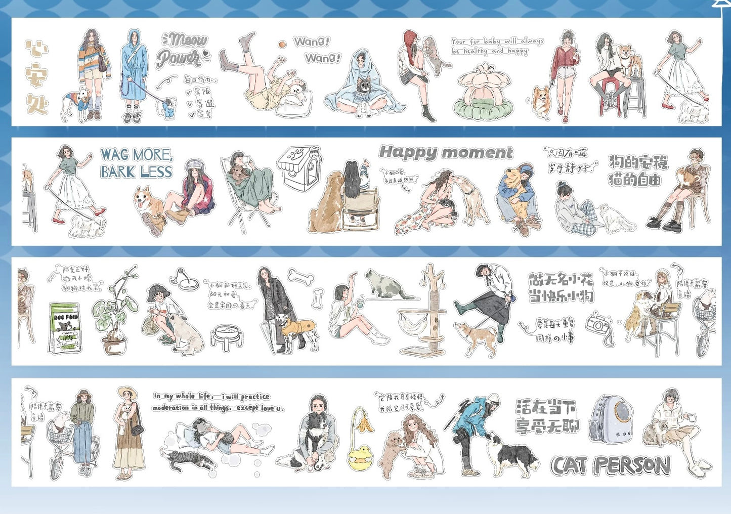 NEW! Xiyue Studio - Happy Moment | Kiss-cut | 7cm Tape | Release Paper | 5.4M