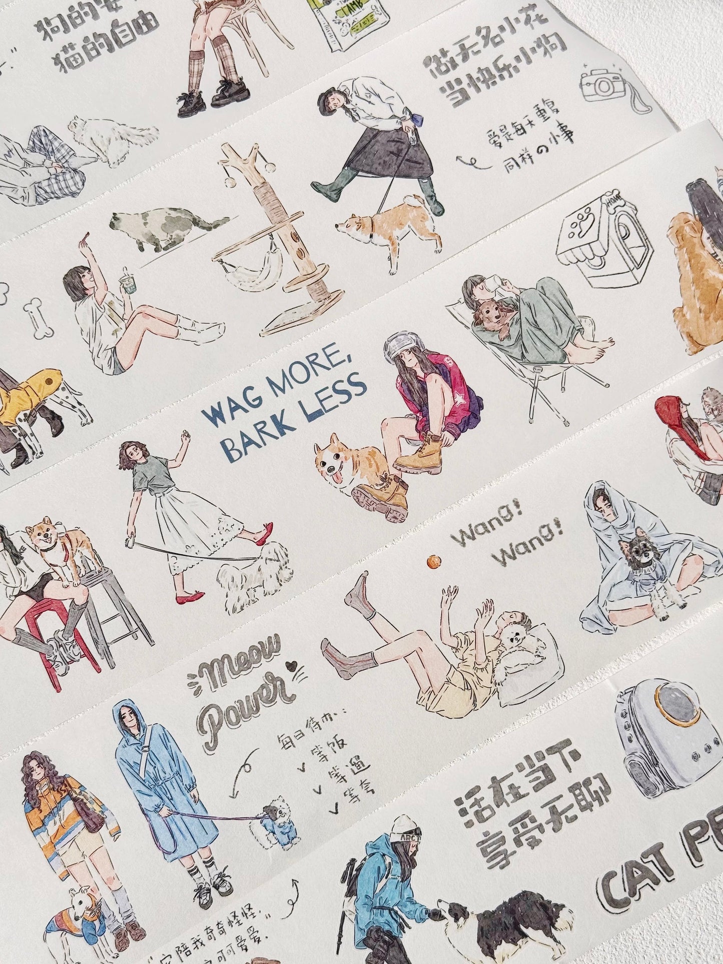 NEW! Xiyue Studio - Happy Moment | Kiss-cut | 7cm Tape | Release Paper | 5.4M