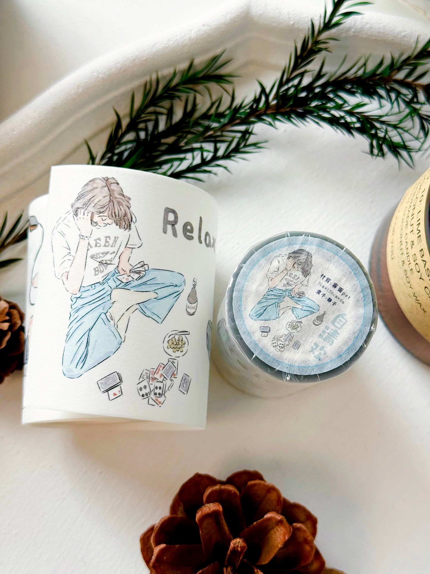 NEW! Xiyue Studio - Girl's Diary | Kiss-cut | 7cm Washi Tape | Release Paper | 6M