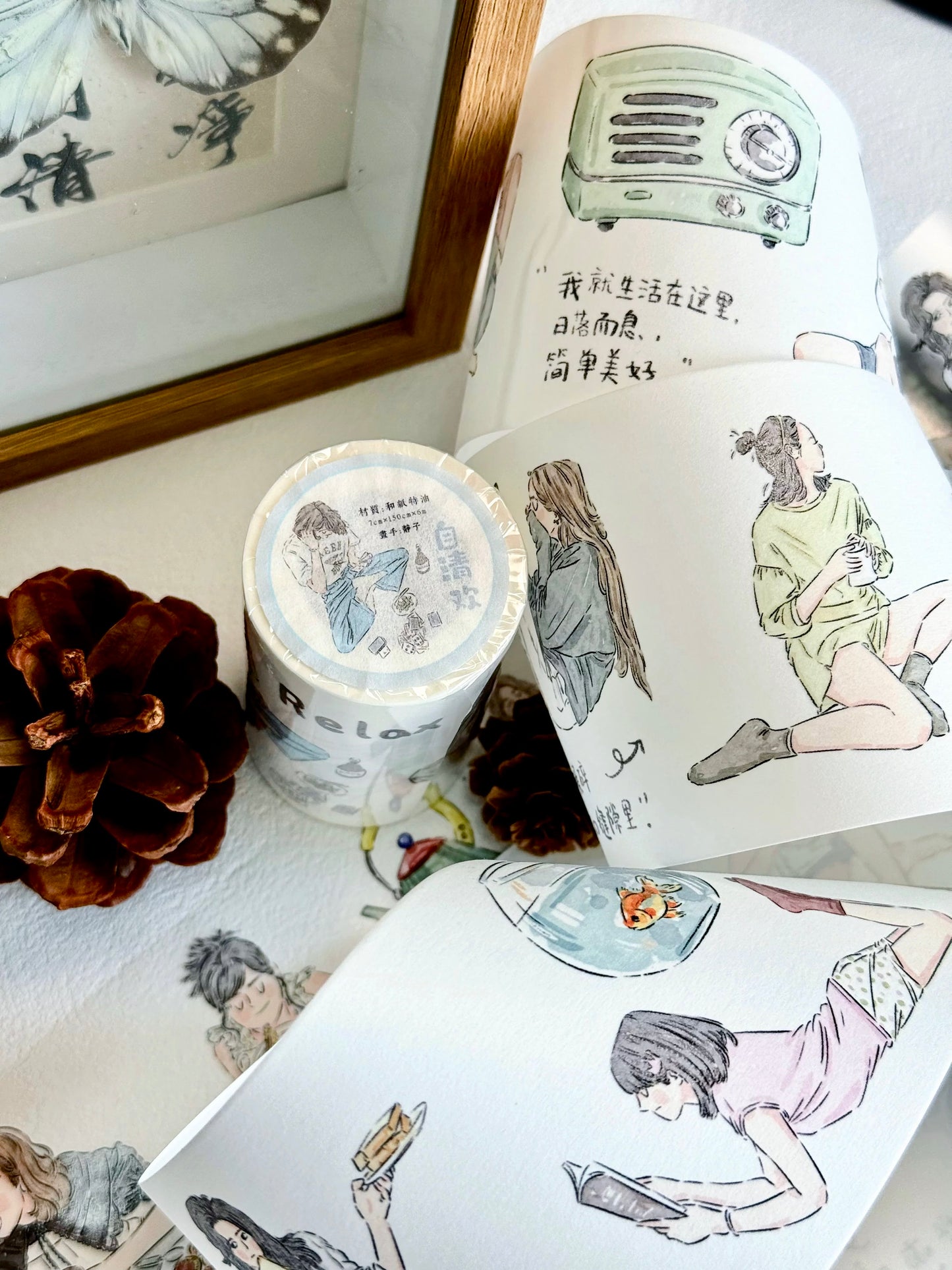 NEW! Xiyue Studio - Girl's Diary | Kiss-cut | 7cm Washi Tape | Release Paper | 6M