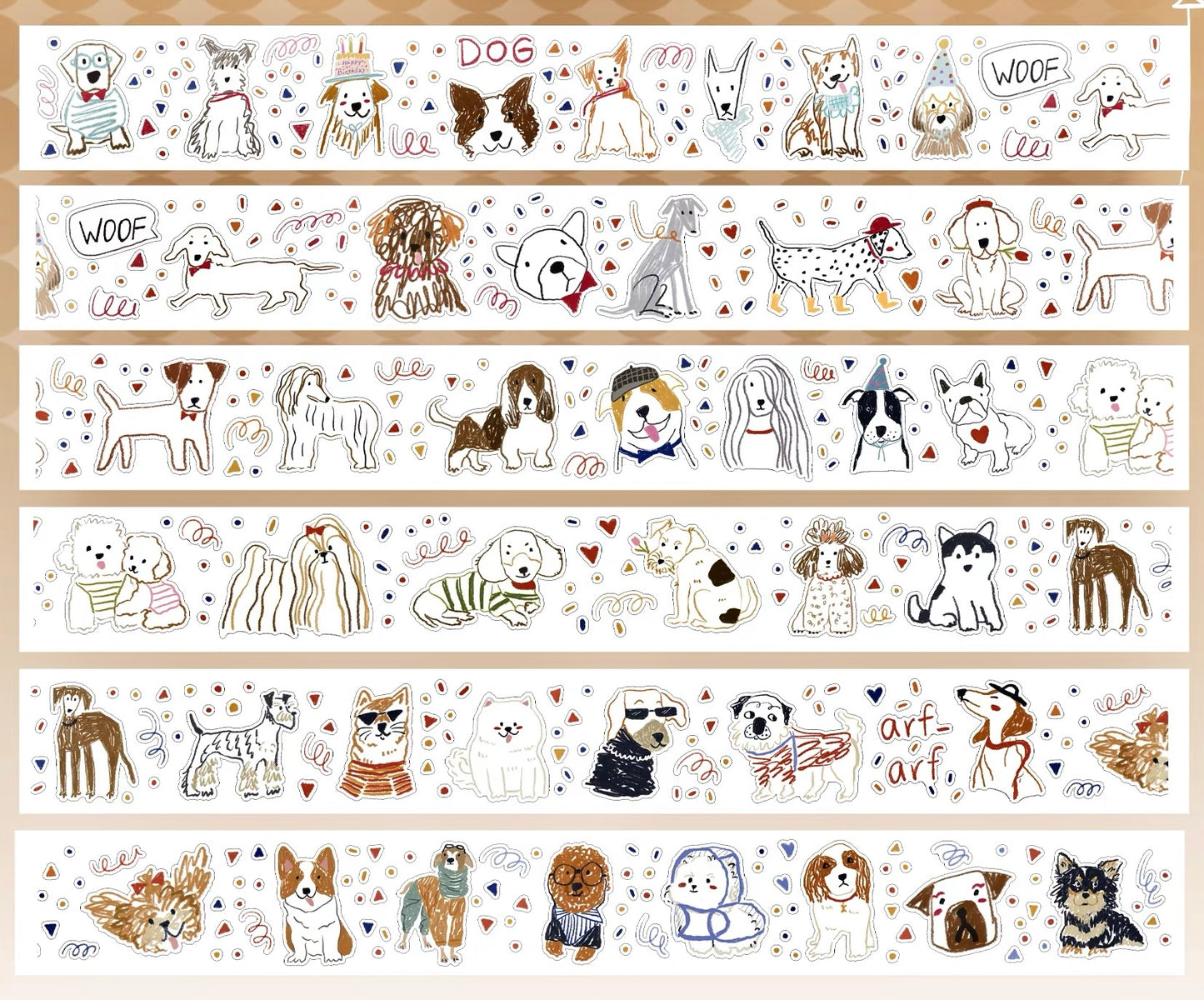 NEW! Xiyue Studio - My Furry Friends | Kiss-cut | 3cm Washi Tape | Release Paper | 4.8M