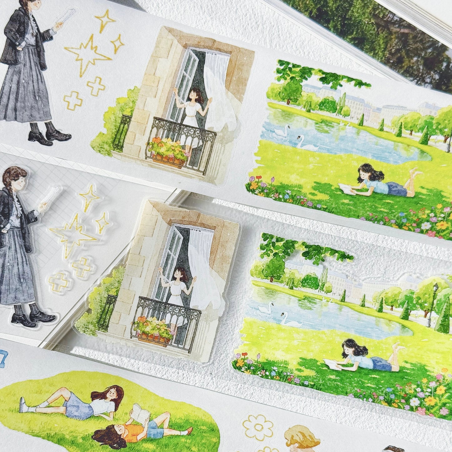 NEW! Xiyue Studio - Laid-back | Kiss-cut | 6cm Tape | Release Paper | 6M