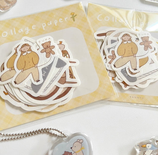 NEW! Ranmyu - Collage Paper Pack | 30pcs | Ephemera Paper