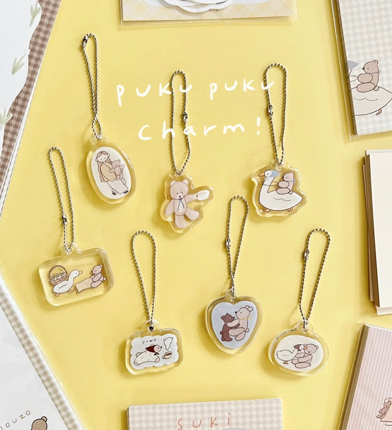 Ranmyu x Lazy Home Vol.4 - PUKU PUKU Charms | Resin | Journaling Accessories