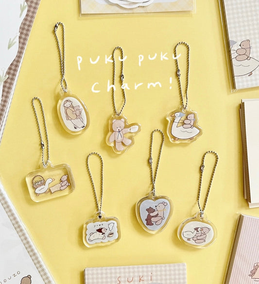 Ranmyu x Lazy Home Vol.4 - PUKU PUKU Charms | Resin | Journaling Accessories