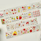 NEW! Pear Bunny Studio - Strawberry Season | Kiss-cut | 3.5cm PET Tape |  Release Paper | 5.4M