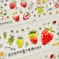 NEW! Pear Bunny Studio - Strawberry Season | Kiss-cut | 3.5cm PET Tape |  Release Paper | 5.4M