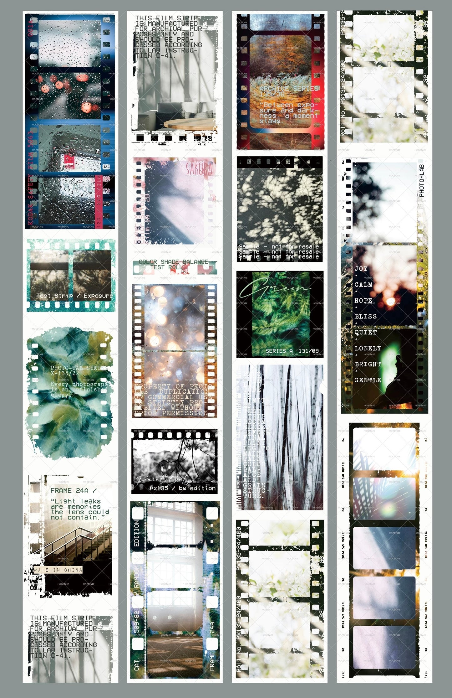 NEW! Moodtape - Light and Shadow | 4cm Tape | Release Paper | 5M