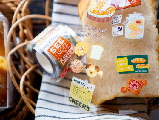 NEW! OURS - Bakery Cheer's | 4.5cm  PET Tape |  Release Paper