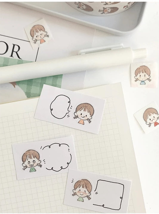 Molinta - Molinta's Emoji | 4.5cm Pre-cut Washi Tape |  Release Paper | 5M