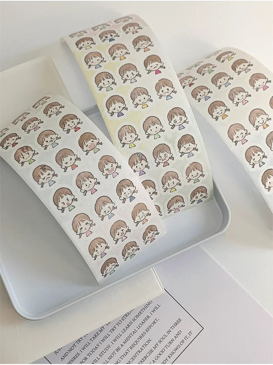 Molinta - Molinta's Emoji | 4.5cm Pre-cut Washi Tape |  Release Paper | 5M