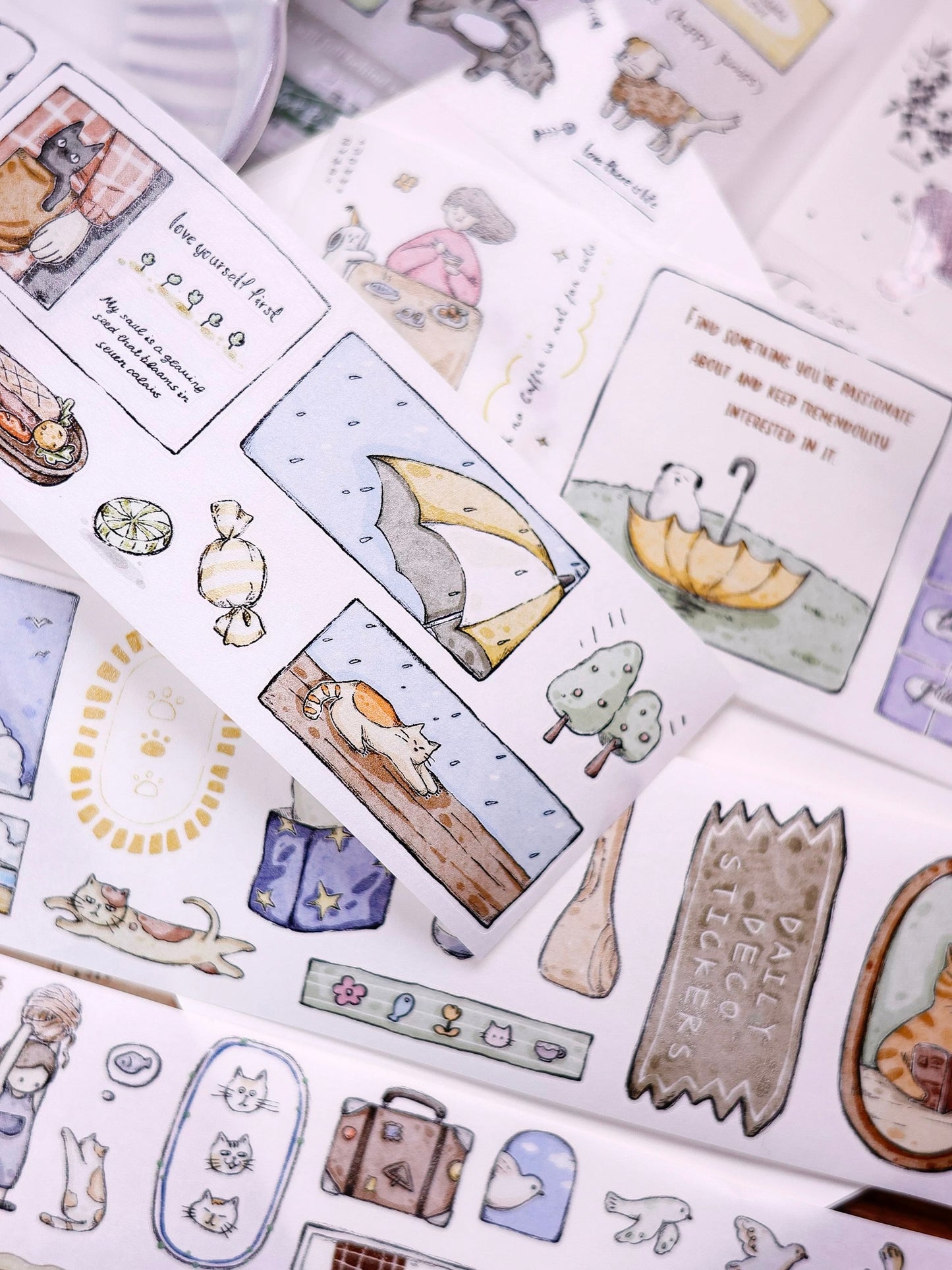 NEW! XBJia Studio - Best Furry Friends | Kiss-cut | 5.5cm Tape | Release Paper | 6M