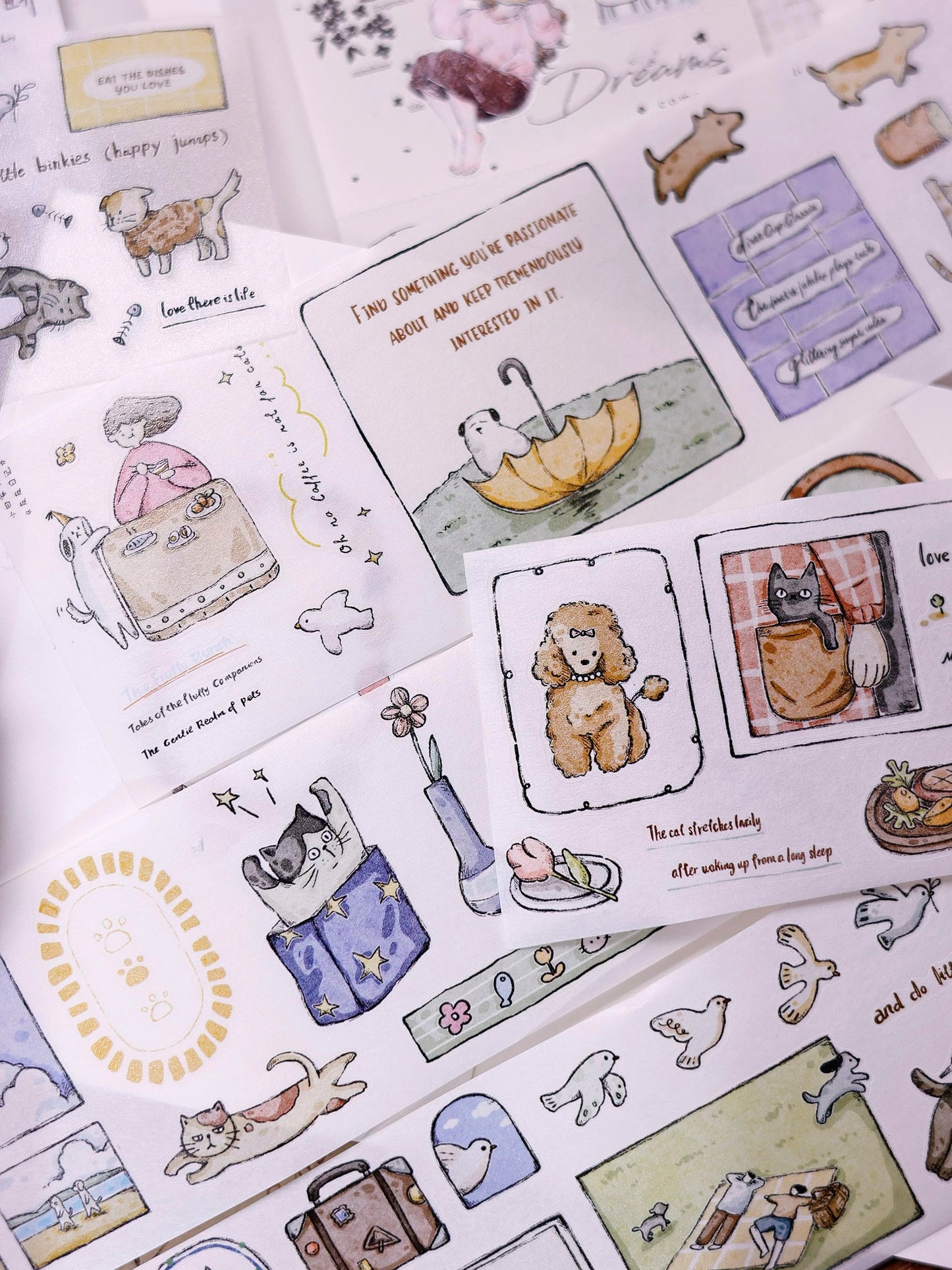 NEW! XBJia Studio - Best Furry Friends | Kiss-cut | 5.5cm Tape | Release Paper | 6M