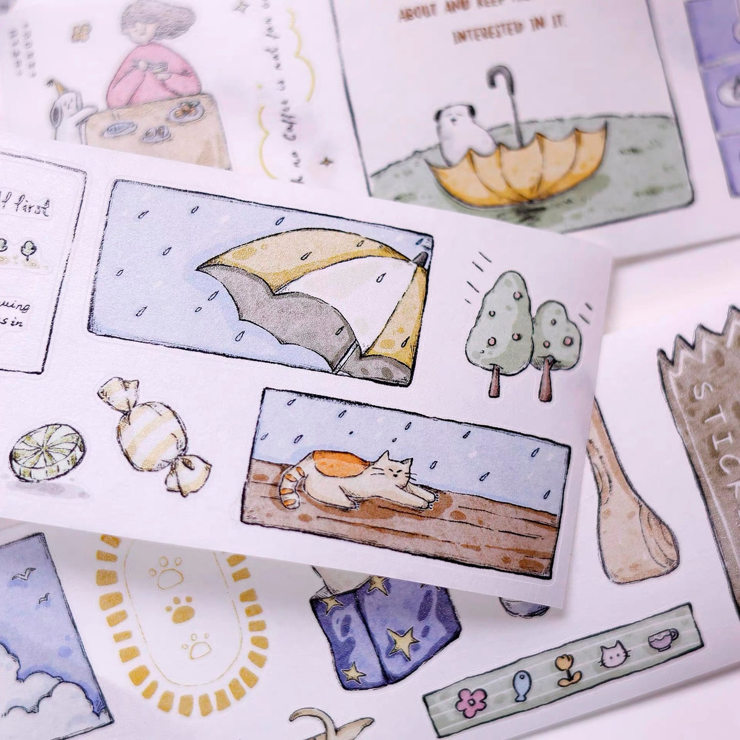 NEW! XBJia Studio - Best Furry Friends | Kiss-cut | 5.5cm Tape | Release Paper | 6M