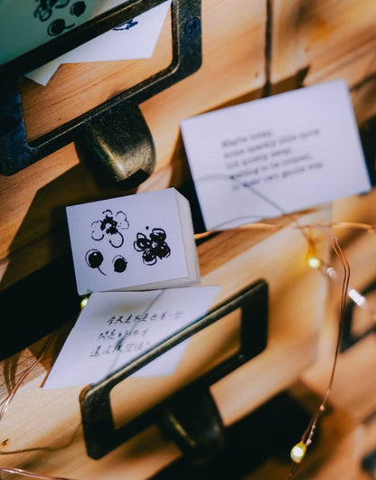 NEW! Meow Illustration - The Starry Night| Rubber Stamps