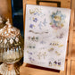 NEW! Meow Illustration - Flower Girl - Bamboo  | 2 Sheets | Rub On Sticker