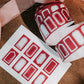 NEW! Meow Illustration - Garnet | Label Sticker Tape | Release Paper