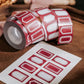 NEW! Meow Illustration - Garnet | Label Sticker Tape | Release Paper