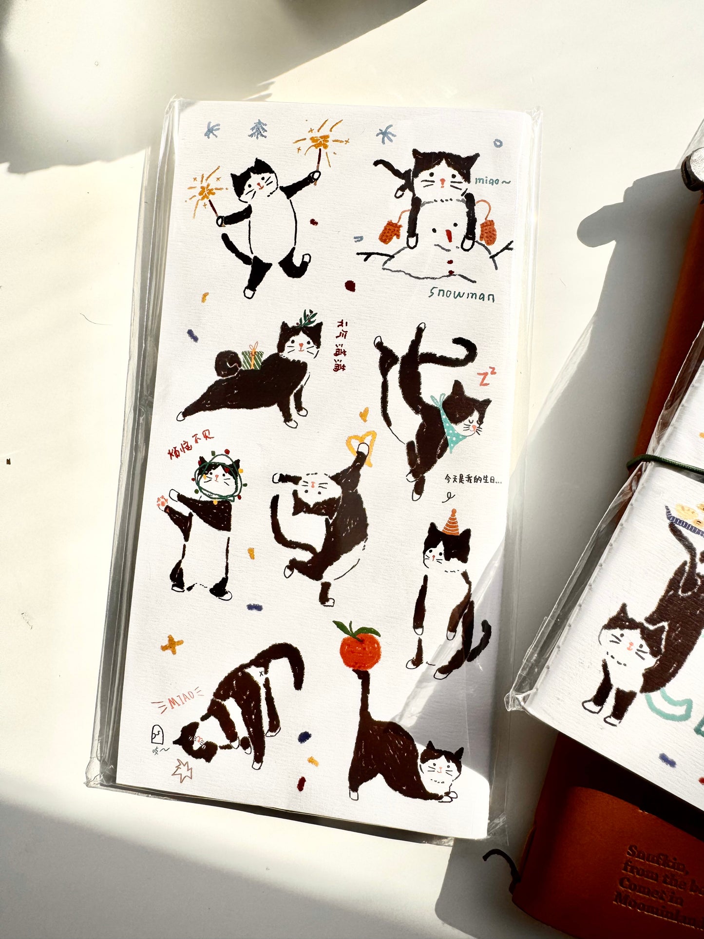 Huu's Fantasy - TN Refill - Cats | Standard Size | Blank Inner Pages | Journaling Accessories