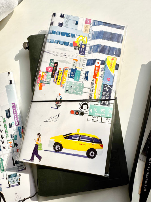 Huu's Fantasy - TN Refill - City | Standard Size | Blank Inner Pages |Journaling Accessories