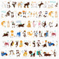 Huu's Fantasy - Having both cats and dogs | Kiss-cut | 5cm Tape |  Release Paper | 5M