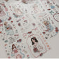 NEW! Journal Pages- Rose Maiden's Glance | Crystal Kiss-cut | 7.5cm Tape | Release Paper | 10M