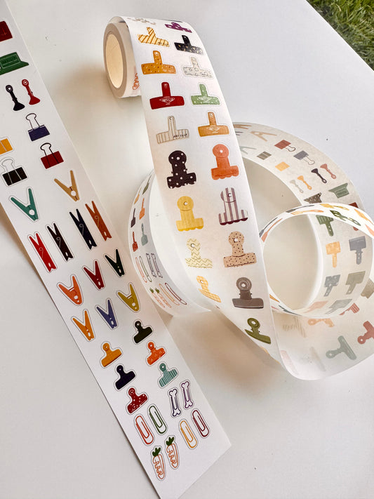 NEW! YouD Studio - A Lot Of Clips | 5cm Kiss-cut Tape |  Release Paper | 6M