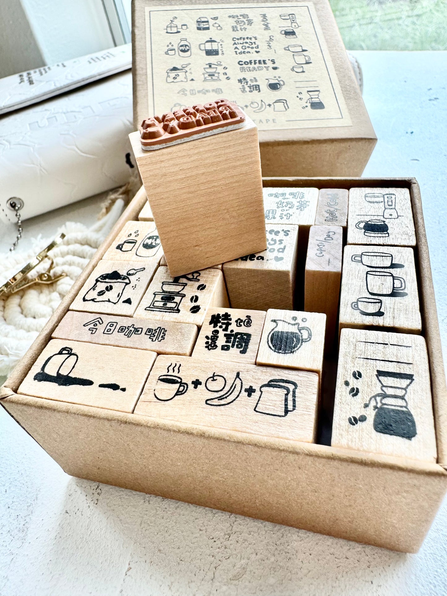 NEW! Moodtape - Today's Specialty Coffee | 19pcs Stamp Set