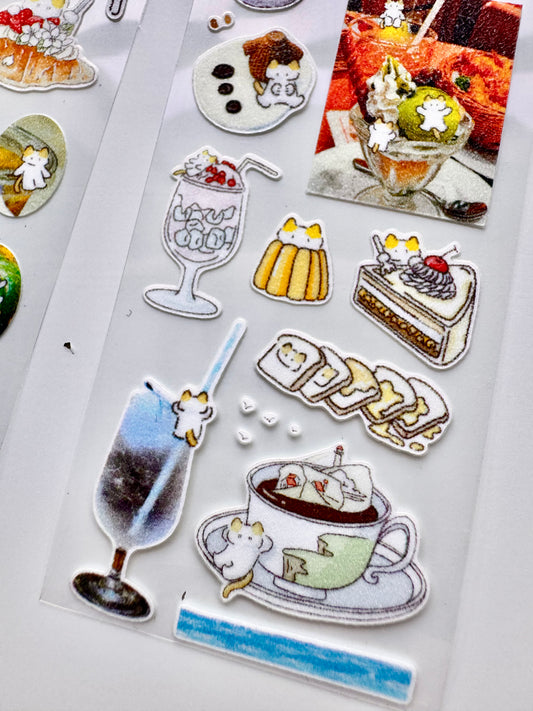Light Rain Studio - Coffee | 4.3cm Kiss-cut | Glitter Tape | Release Paper | 5.1M