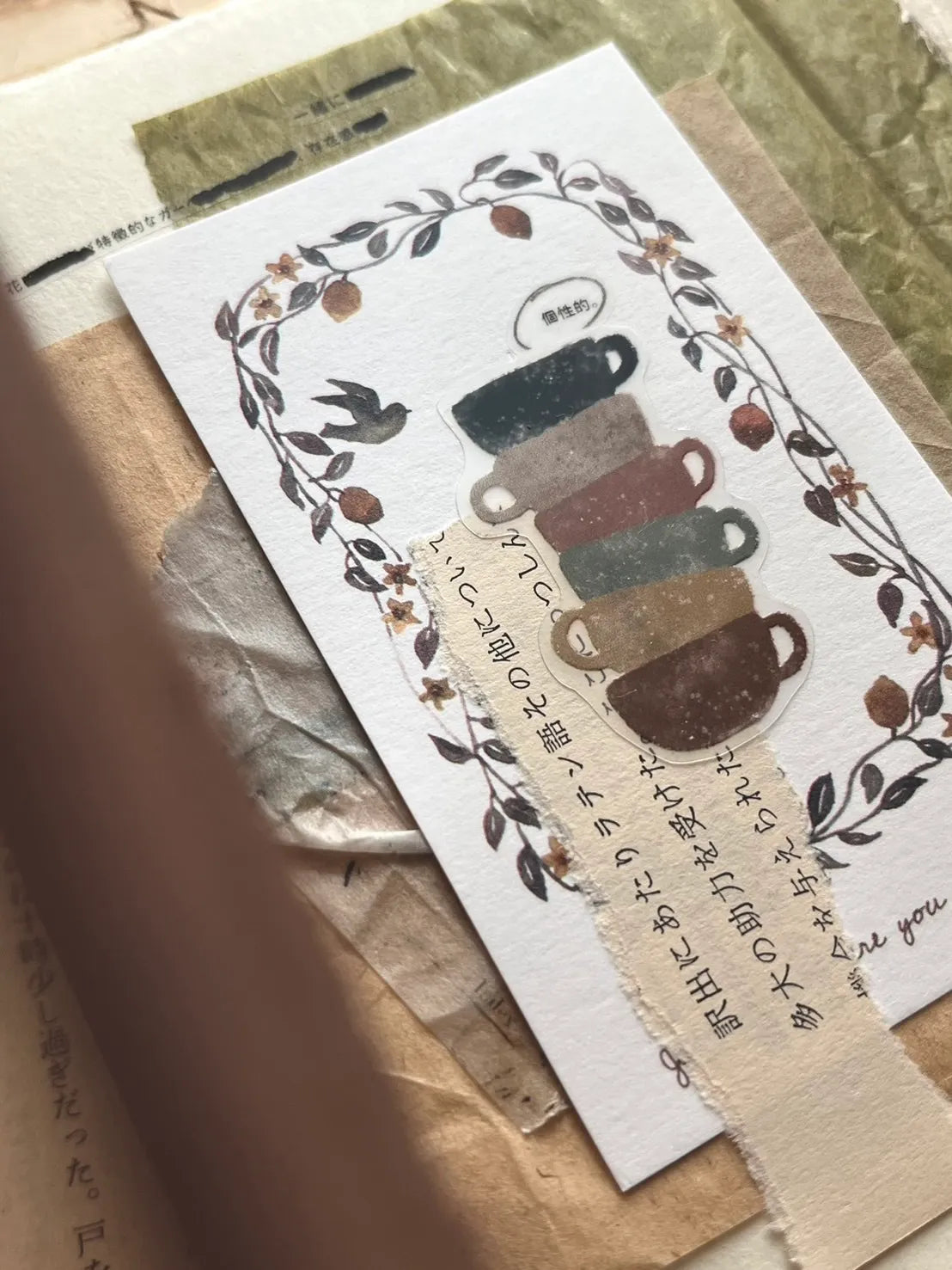 Breezy Studio -お食器屋さん- Cups | 5cm Matte PET Tape |  Release Paper