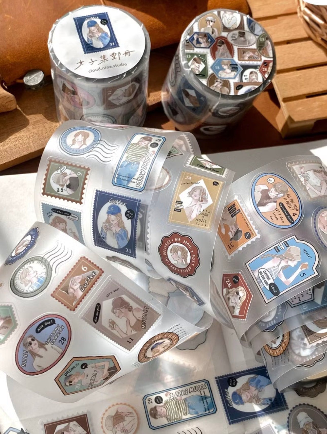 NEW! Cozyroom Studio - Stamp Album | Kiss-cut | 5cm PET Tape |  Release Paper | 5M