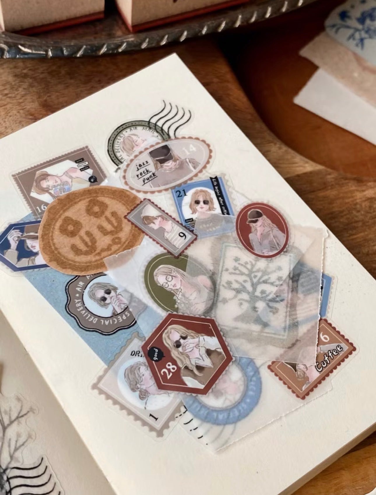 NEW! Cozyroom Studio - Stamp Album | Kiss-cut | 5cm PET Tape |  Release Paper | 5M