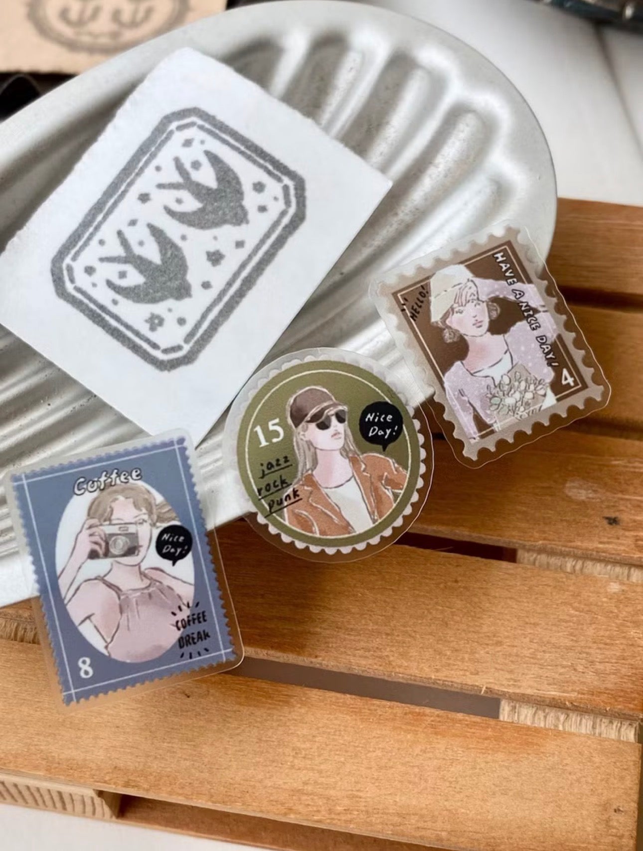 NEW! Cozyroom Studio - Stamp Album | Kiss-cut | 5cm PET Tape |  Release Paper | 5M